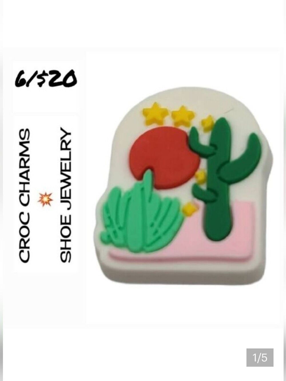 🌵 Cactus 🌟 Shoe Charms Shoe Jewelry ✨️Western Desert 🏜 Southwestern